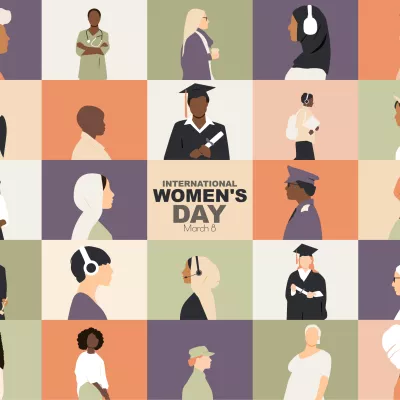 Illustration of women in different roles