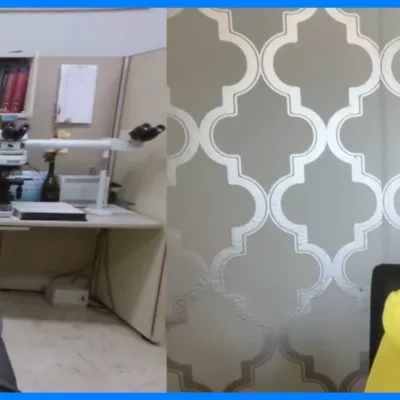 Video still of Dr. Umakanthan and Dr. Serieux