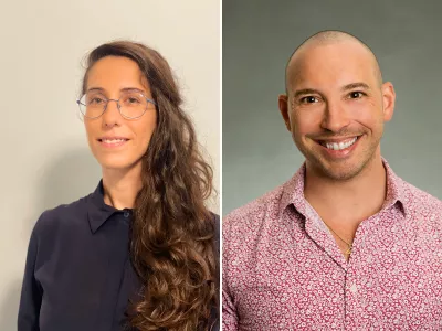 Collage of the 2025 GBD Emerging Researcher awardees, Dr. Benedetta Armocidaj and Dr. Nicholas Metheny